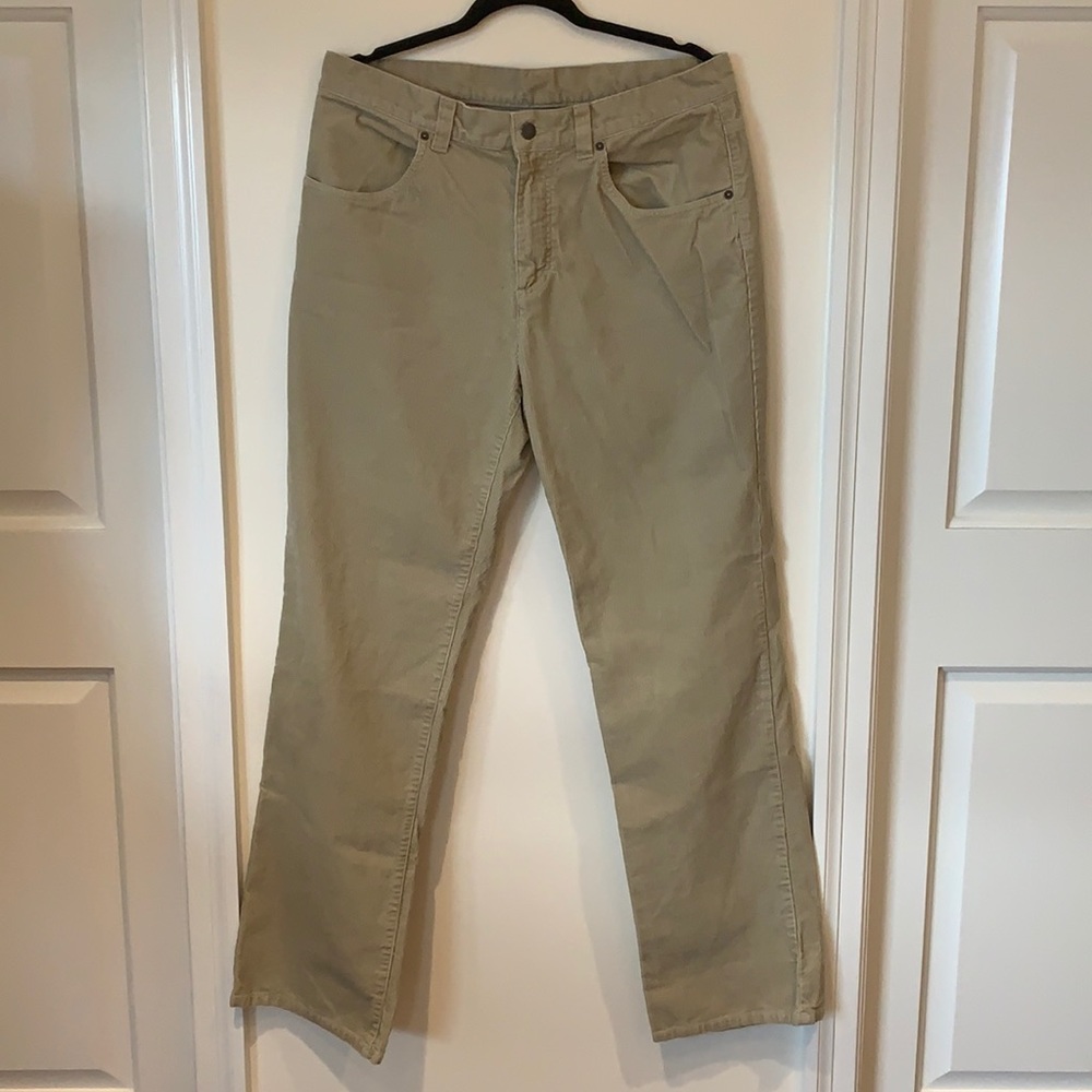 Patagonia Organic Cotton Beige Corduroy Pants - Medium